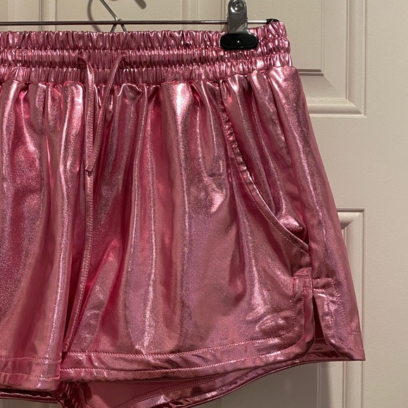 Metallic Pink Shorts - Picture 3 of 6